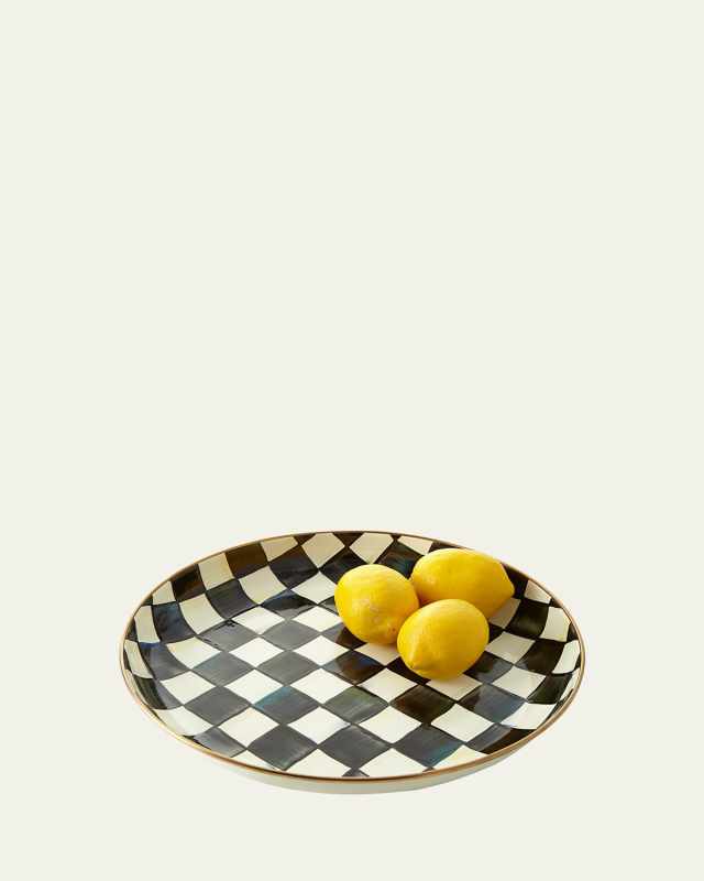 Courtly Check Enamel Abundant Bowl
